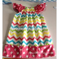 2014 new cotton chevron dress children dress